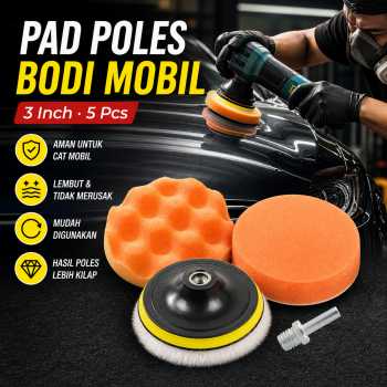 OTOHEROES Pad Poles Bodi Mobil Wol Polishing Wheel 3 Inch 5 PCS - BJ69