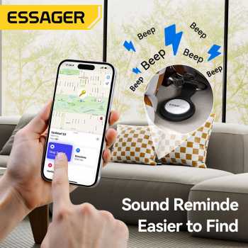 Gambar produk ESSAGER Smart Tag Tracker Bluetooth Finder Key iOS Support Only 4 PCS - ESFD-ZY02-4Z - 4