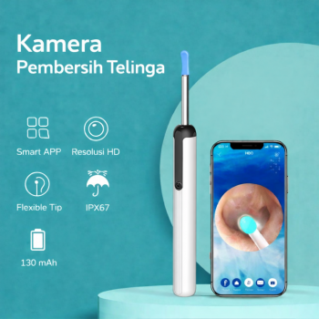 BYSE Kamera Pembersih Telinga Korek Kuping Otoskop Endoscope WiFi 8MP - C8