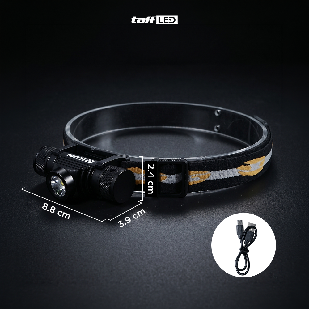 TaffLED Senter Kepala Headlamp LED IP66 800 Lumens - HP50 Gambar produk TaffLED Senter Kepala Headlamp LED IP66 800 Lumens - HP50 - 7