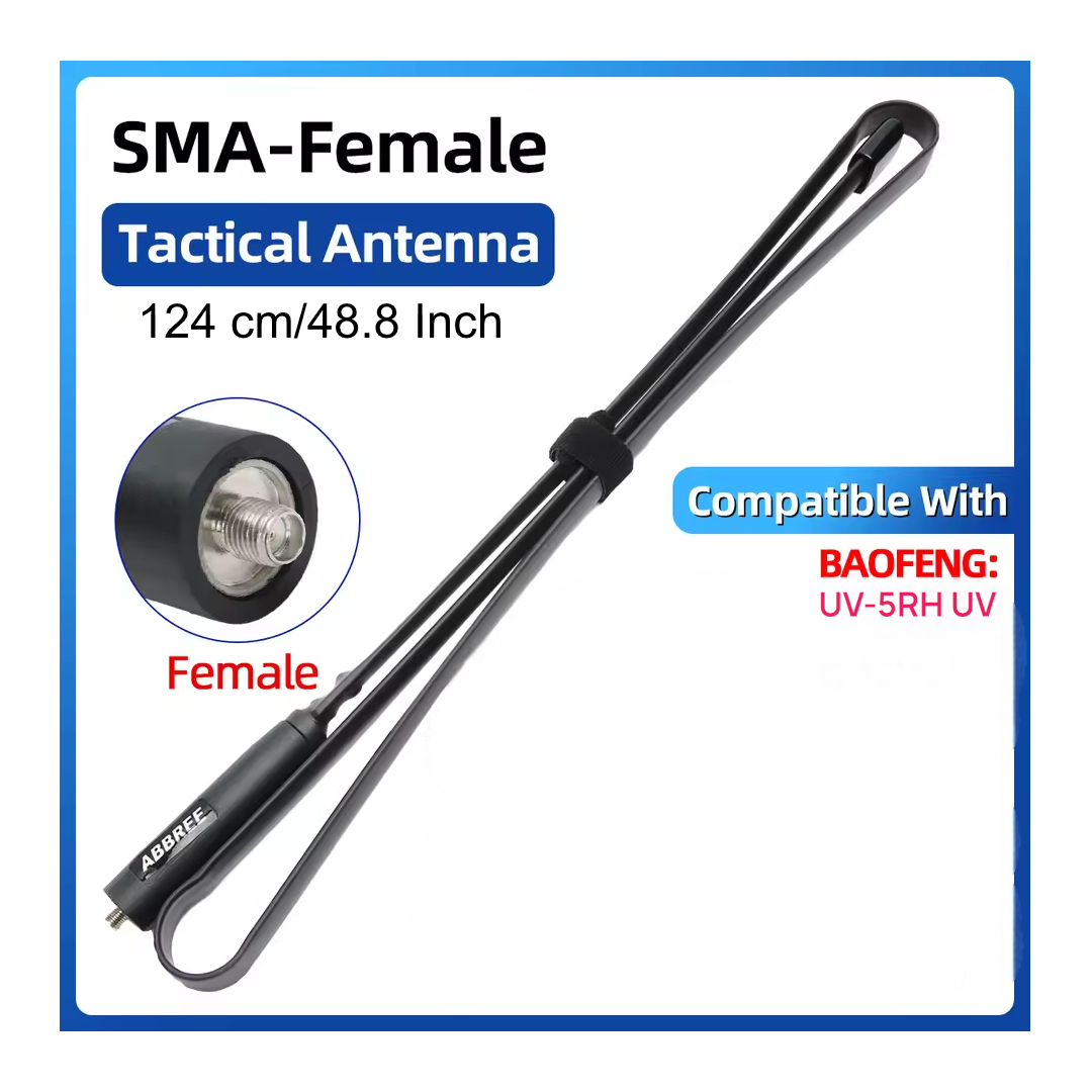 ABBR Antena HT Walkie Talkie Radio SMA Female for Baofeng UV-5RH UV 124cm - AB-44 Gambar produk ABBR Antena HT Walkie Talkie Radio SMA Female for Baofeng UV-5RH UV 124cm - AB-44 - 6
