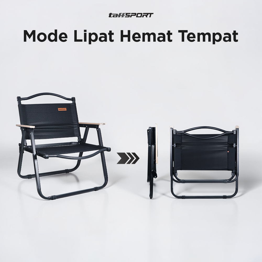 TaffSPORT Kursi Lipat Outdoor Camping Portable Foldable Oxford 600D M - YH6 Gambar produk TaffSPORT Kursi Lipat Outdoor Camping Portable Foldable Oxford 600D M - YH6 - 1