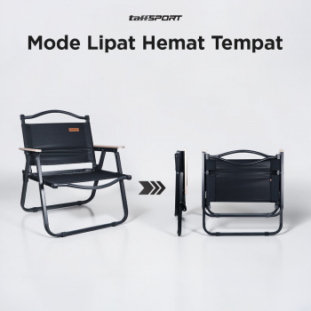 Gambar produk TaffSPORT Kursi Lipat Outdoor Camping Portable Foldable Oxford 600D M - YH6 - 1
