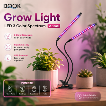 DQOK Grow Light LED USB Flexible Phytolamp 3 Color Spectrum 5V - LD7448