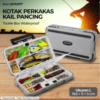 TaffSPORT Kotak Perkakas Pancing Kail Umpan Waterproof Tackle Box - DY029