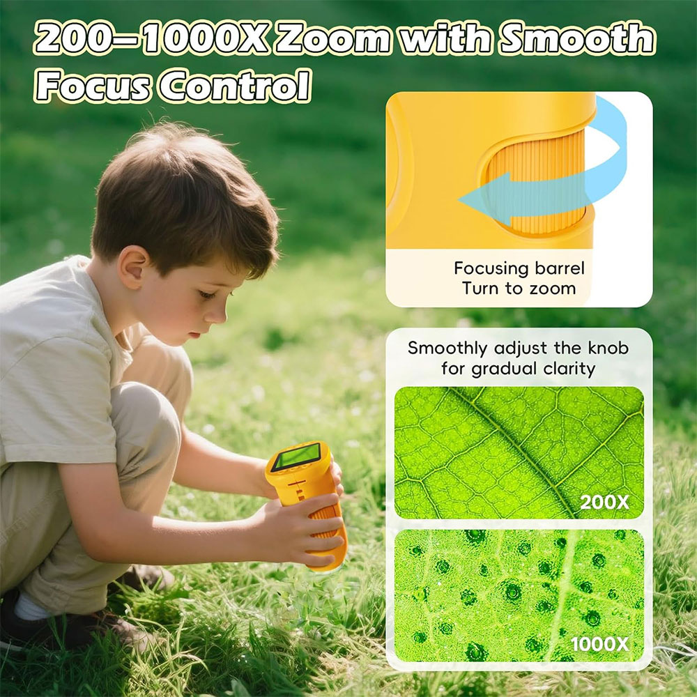 ALLOYSEED Mikroskop Digital Mini 1000X Magnification 2 Inch 600mAh - 382 Gambar produk ALLOYSEED Mikroskop Digital Mini 1000X Magnification 2 Inch 600mAh - 382 - 3