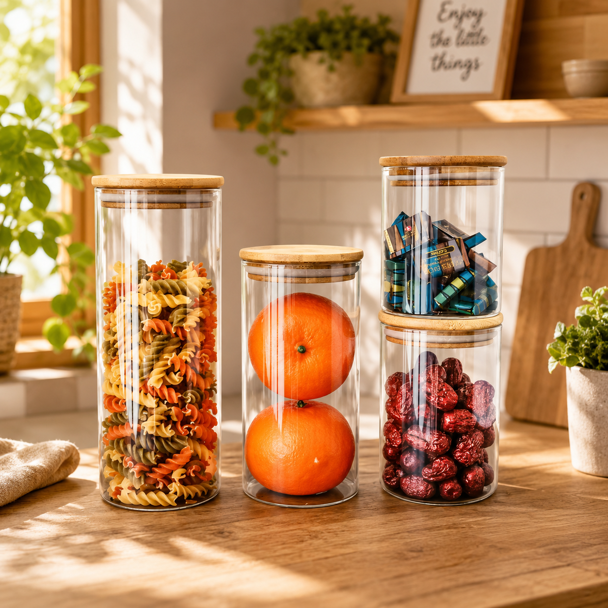 One Two Cups Toples Kaca Penyimpanan Makanan Storage Glass Jar 160ml - J001 Gambar produk One Two Cups Toples Kaca Penyimpanan Makanan Storage Glass Jar 160ml - J001 - Utama