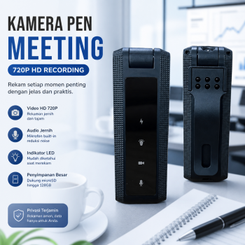 PUSOKEI Kamera Pen Meeting Notes Back Clip Anti-shake Camera 720P - PK720