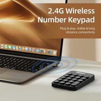 Taffware Keyboard Numeric Numpad Mini 2.4GHz Silent 19 Keys - Q9