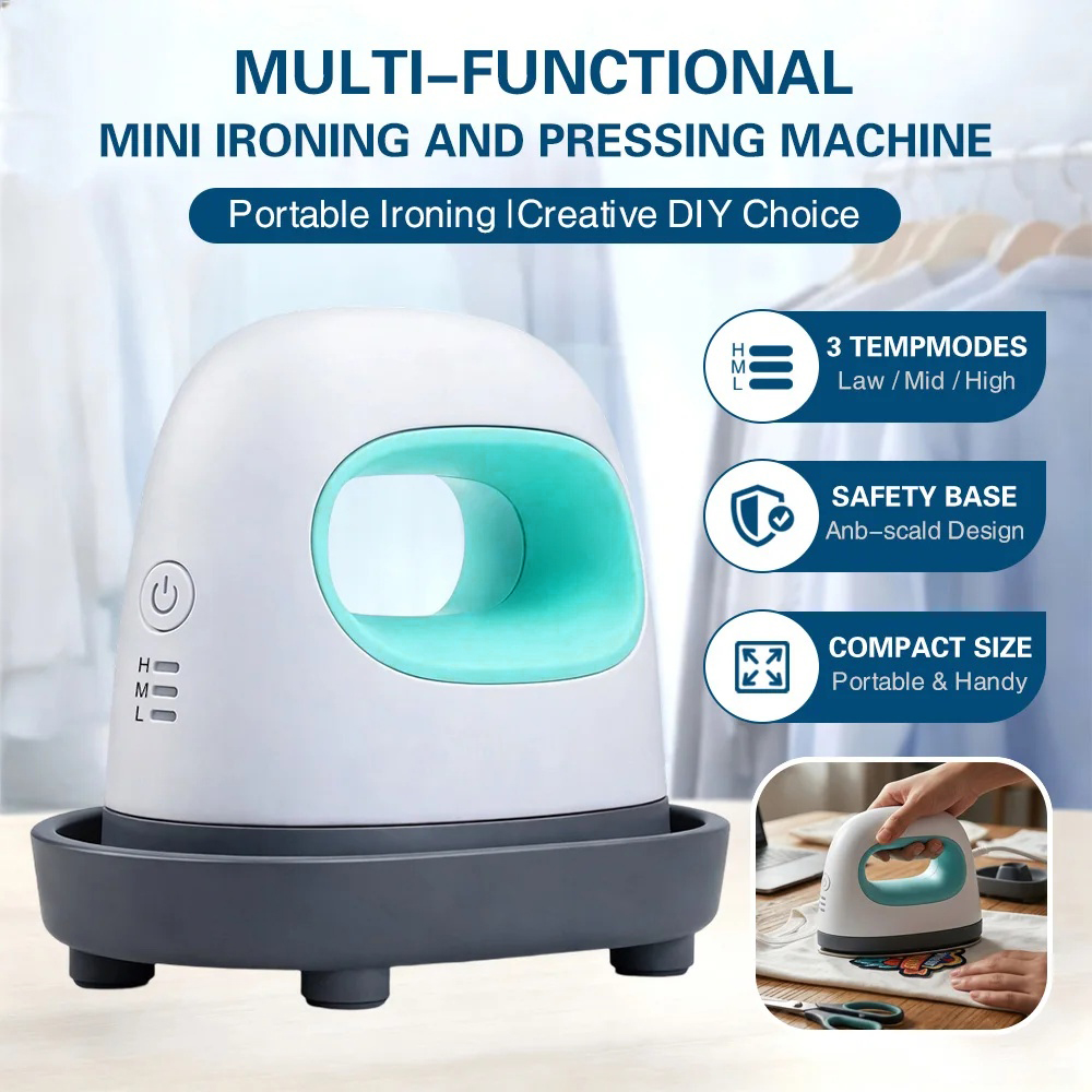 Taffware Mesin Heat Press Kaos Sablon Mini Adjustable Temperature 250W - AB106 Gambar produk Taffware Mesin Heat Press Kaos Sablon Mini Adjustable Temperature 250W - AB106 - Utama