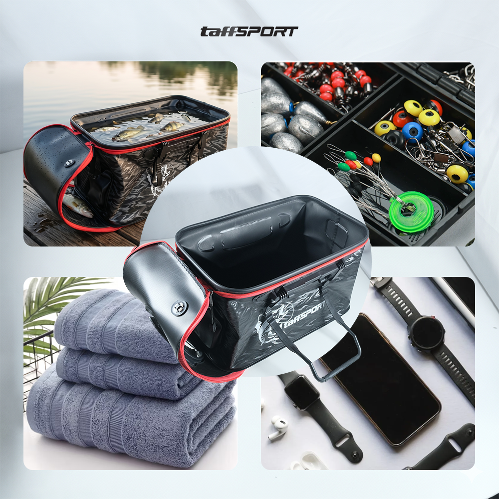 TaffSPORT Tas Pancing Ember Lipat 3D Waterproof EVA Fishing Bucket L - INU122 Gambar produk TaffSPORT Tas Pancing Ember Lipat 3D Waterproof EVA Fishing Bucket L - INU122 - 6