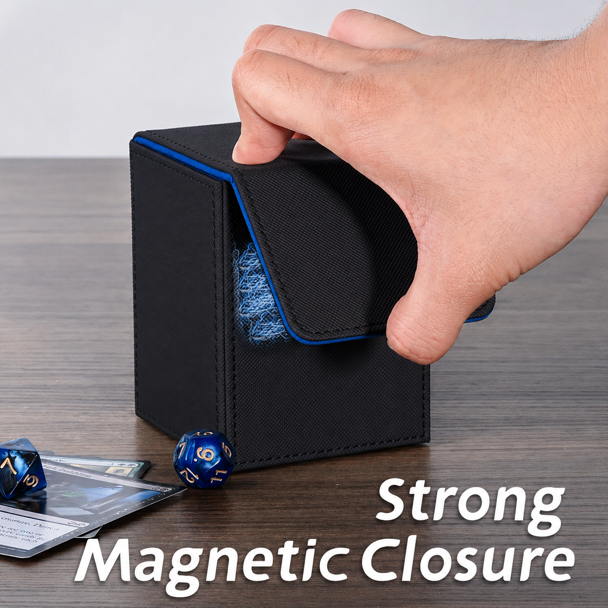 Kitoyz Kotak Penyimpanan Kartu TGC Magnetic PU Leather 120 Slot - KK-10 Gambar produk Kitoyz Kotak Penyimpanan Kartu TGC Magnetic PU Leather 120 Slot - KK-10 - 3