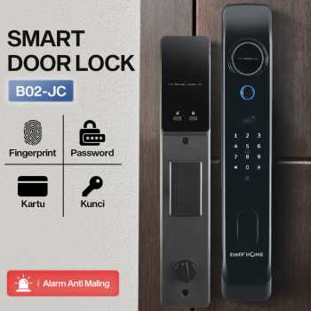 TaffHOME Smart Door Lock Fingerprint Password Card RFID Alarm - B02-JC