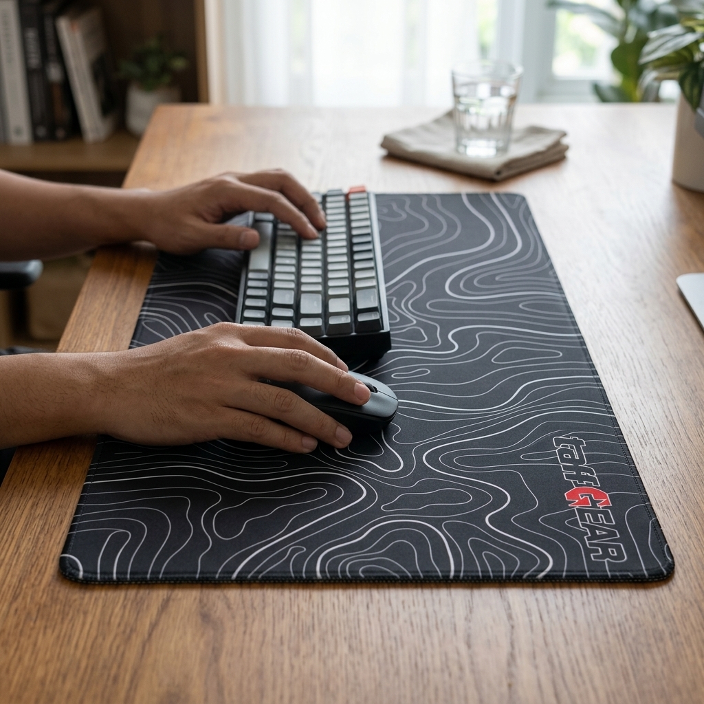 TaffGEAR Mouse Pad Gaming Abstract Topography Desk Mat 600x300x3mm - YL-850 Gambar produk TaffGEAR Mouse Pad Gaming Abstract Topography Desk Mat 600x300x3mm - YL-850 - 6