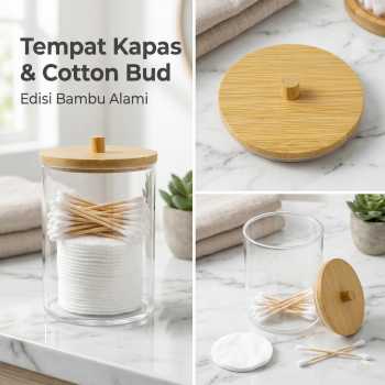 Gambar produk Luckyfox Tempat Kapas Cotton Bud Plastik Make Up Organizer - LF92