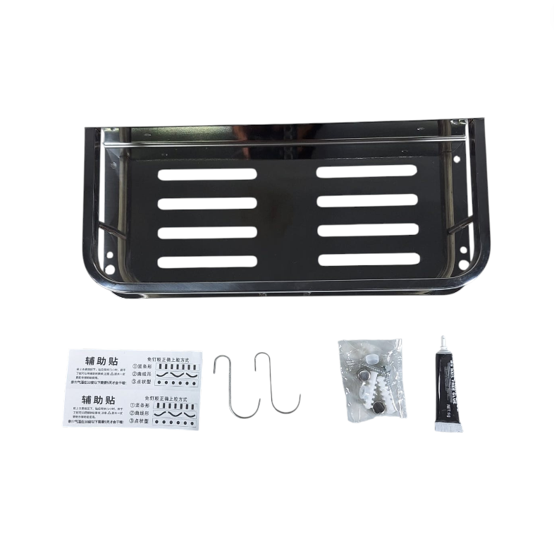 CANRY Rak Dinding Kamar Mandi Organizer Rack Stainless Steel SUS304 - C30 Gambar produk CANRY Rak Dinding Kamar Mandi Organizer Rack Stainless Steel SUS304 - C30 - 5