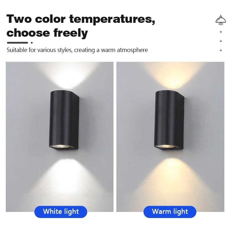 JUMEI Lampu Dinding Hias Outdoor Double Head Waterproof IP65 6W Natural White 6000K - DH-10 Gambar produk JUMEI Lampu Dinding Hias Outdoor Double Head Waterproof IP65 6W Natural White 6000K - DH-10 - 1