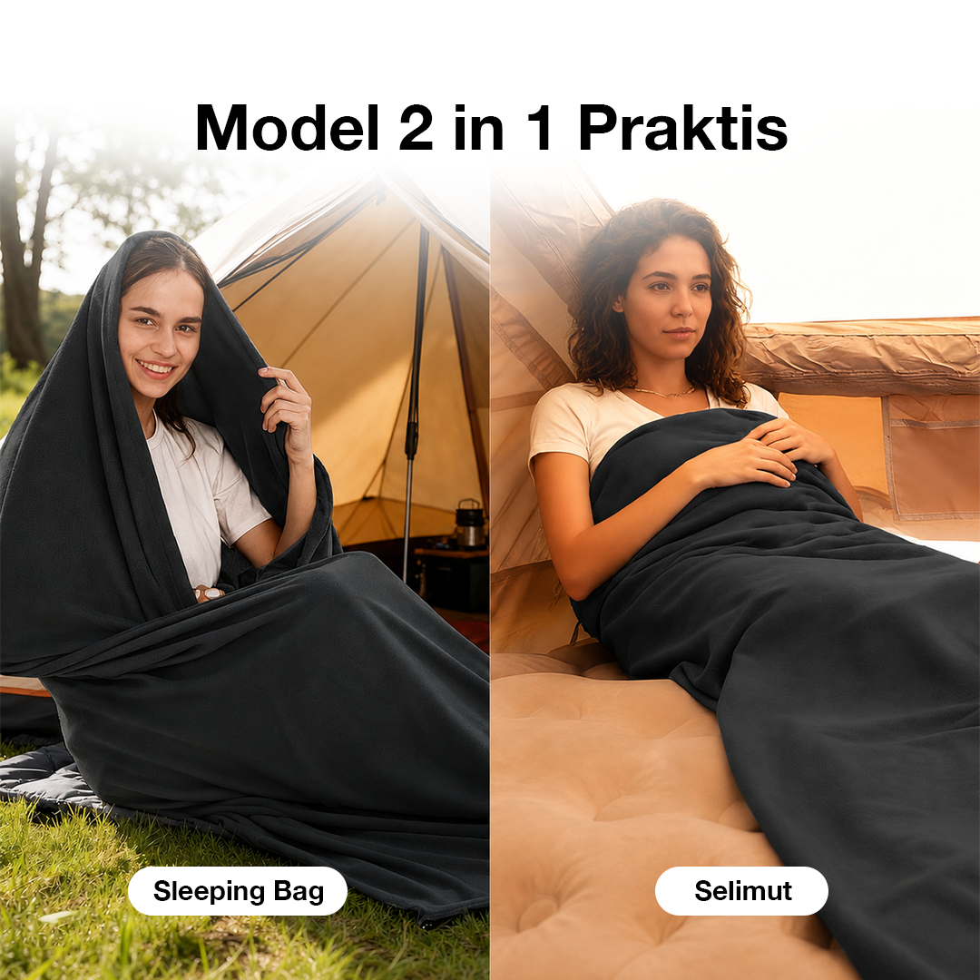 MOHERE Kantong Tidur Portable Camping Sleeping Bag Fleece Outdoor - MH1 Gambar produk MOHERE Kantong Tidur Portable Camping Sleeping Bag Fleece Outdoor - MH1 - 2