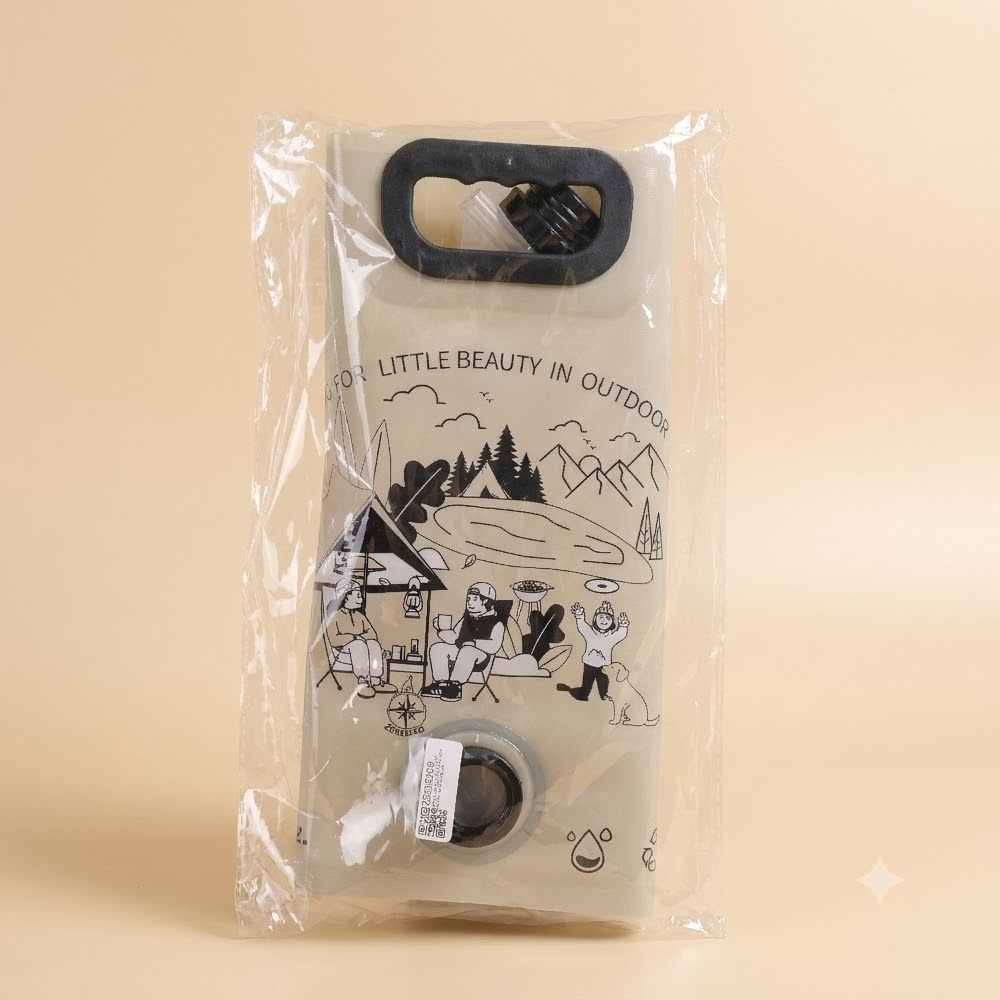 WATORU Kantong Air Minum Lipat Multifungsi Portable Water Bag Keran 8L - SD-8 Gambar produk WATORU Kantong Air Minum Lipat Multifungsi Portable Water Bag Keran 8L - SD-8 - Kemasan