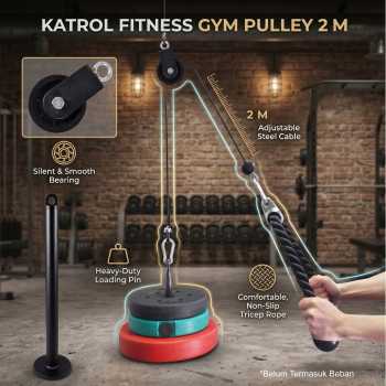 JBryant Katrol Fitness Gym Pulley Cable Machine Arm Bicep 2M - J3114