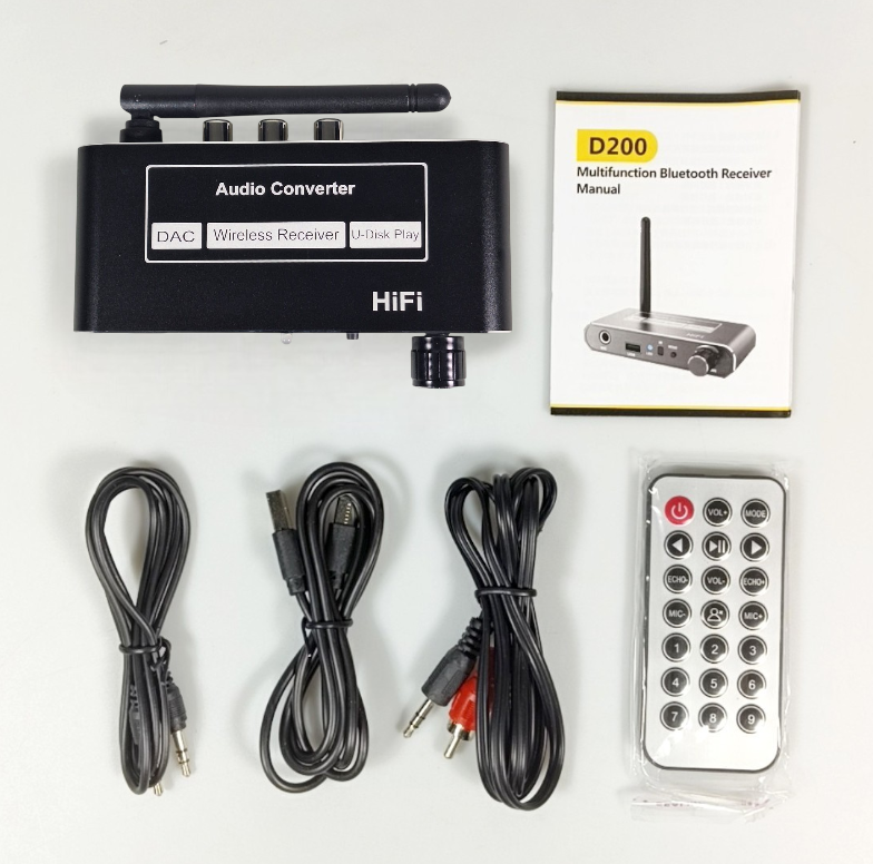 VKTECH DAC Audio Bluetooth Receiver HiFi Converter Digital to Analog - D200 Gambar produk VKTECH DAC Audio Bluetooth Receiver HiFi Converter Digital to Analog - D200 - 7