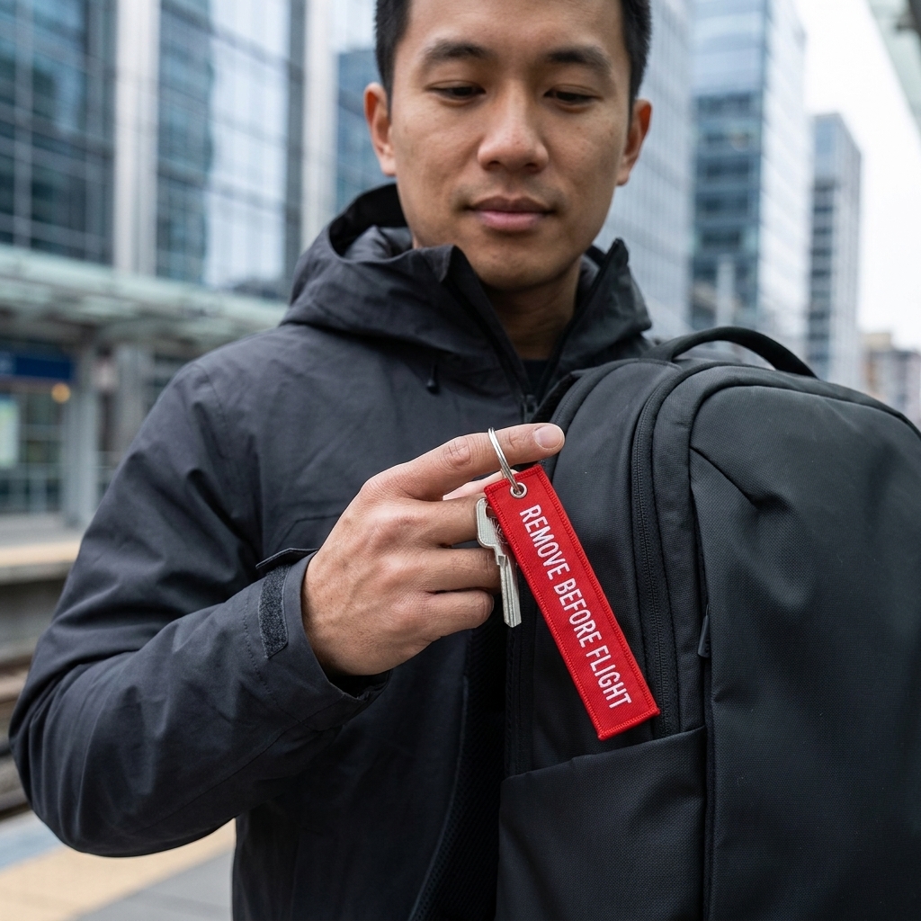Gambar produk Doreen Gantungan Kunci Fashion Tag Remove Before Flight - AE120693 - 3