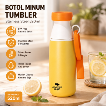 One Two Cups Botol Minum Tumbler Air BPA Free Stainless Steel - CL520