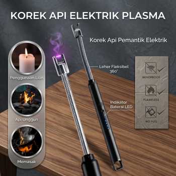 Gambar produk Firetric Korek Api Pemantik Elektrik Pulse Gun Plasma Lighter - JL872