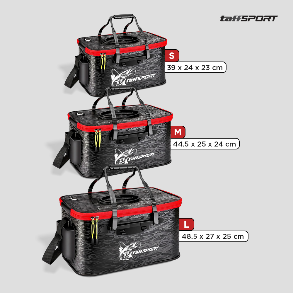TaffSPORT Tas Pancing Ember Lipat 3D Waterproof EVA Fishing Bucket L - INU122 Gambar produk TaffSPORT Tas Pancing Ember Lipat 3D Waterproof EVA Fishing Bucket L - INU122 - 5