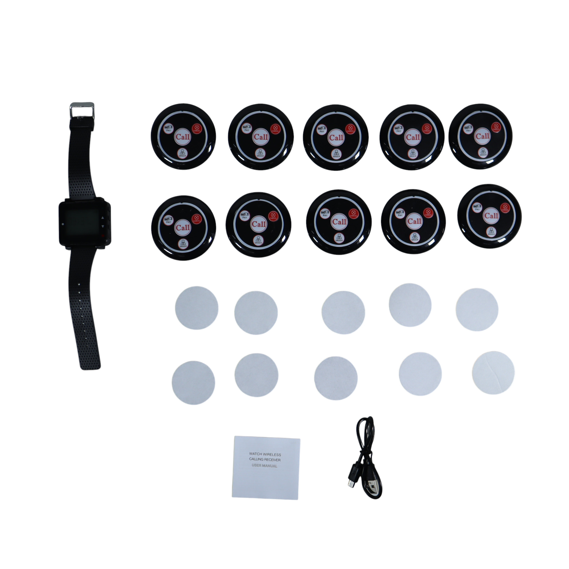 RTKS Waiter Calling System Watch Pager Panggil Pelayan 10 Transmitter - SU-R168 Gambar produk RTKS Waiter Calling System Watch Pager Panggil Pelayan 10 Transmitter - SU-R168 - 8