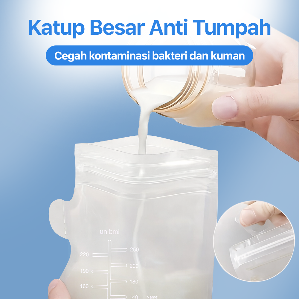 MAIBA Kantong ASI Breast Milk Storage Bag 250 ml 30 PCS 250ml - MA250 Gambar produk MAIBA Kantong ASI Breast Milk Storage Bag 250 ml 30 PCS 250ml - MA250 - 4
