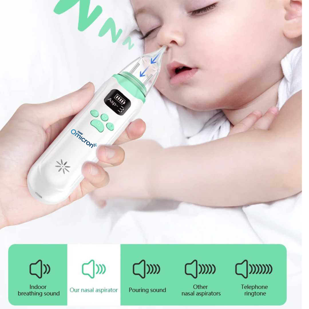 TaffOmicron Baby Nasal Aspirator Electric Nose Cleaner 65kPa 450mAh - KA1001 Gambar produk TaffOmicron Baby Nasal Aspirator Electric Nose Cleaner 65kPa 450mAh - KA1001 - 3