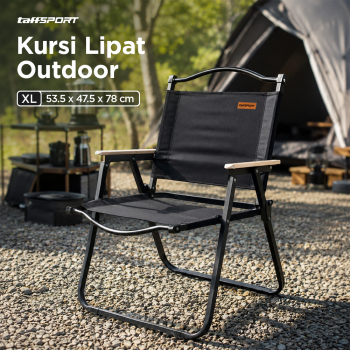 TaffSPORT Kursi Lipat Outdoor Camping Portable Foldable Oxford 600D - YH6