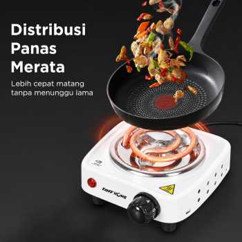 Gambar produk TaffHOME Kompor Listrik 1 Tungku Mini Portable Coil Hot Plate 500W - WY-03B - 1