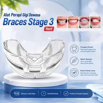 TINGXING Alat Perapi Gigi Dewasa Clear Aligner Teeth Braces Stage 3 - D3