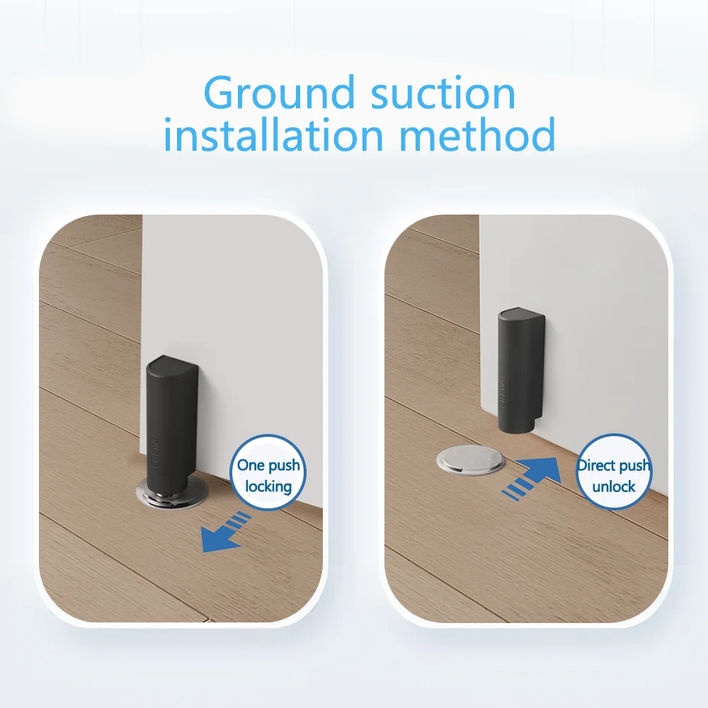 GUDUI Penahan Pintu Anti-Collision Magnetic Door Stopper - XS-X10 Gambar produk GUDUI Penahan Pintu Anti-Collision Magnetic Door Stopper - XS-X10 - 4
