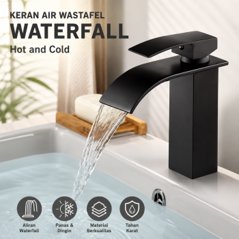 BATHE PROJECT Keran Air Wastafel Hot and Cold Bathroom Basin Faucet - K020