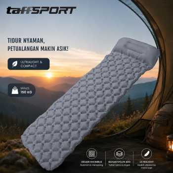 TaffSPORT Kasur Matras Angin Manual Sleeping Pad Ultralight Single - SB-16