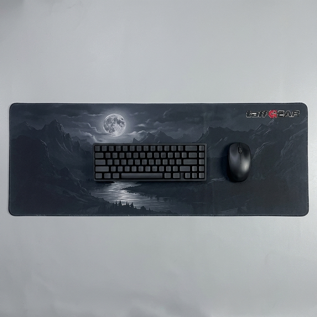 TaffGEAR Mouse Pad Gaming Moon Night River Desk Mat 800x300x2mm - YL-505 Gambar produk TaffGEAR Mouse Pad Gaming Moon Night River Desk Mat 800x300x2mm - YL-505 - 2