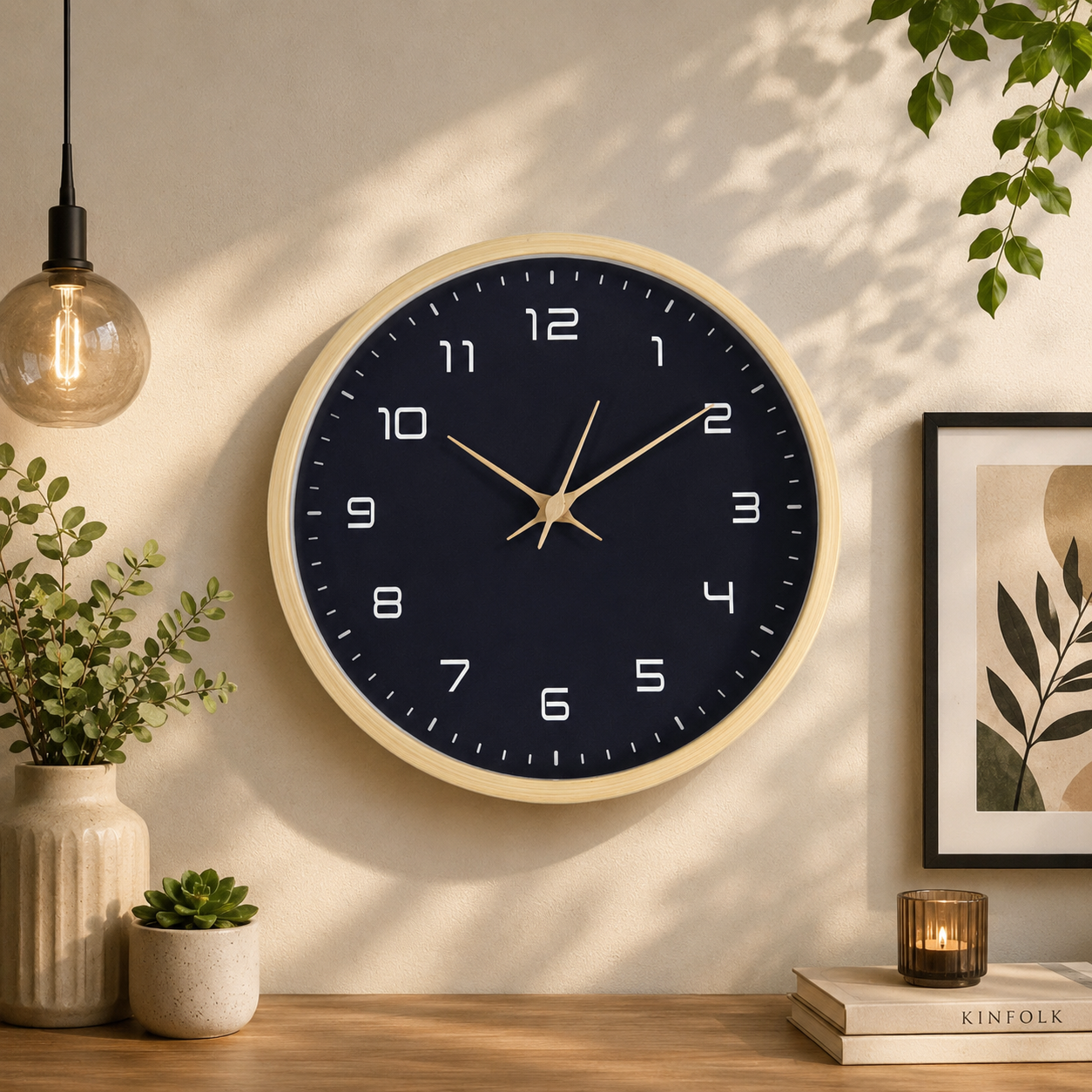 TaffHOME Jam Dinding Bulat Indoor Wall Clock Round Shape 30cm - MS40 Gambar produk TaffHOME Jam Dinding Bulat Indoor Wall Clock Round Shape 30cm - MS40 - 1