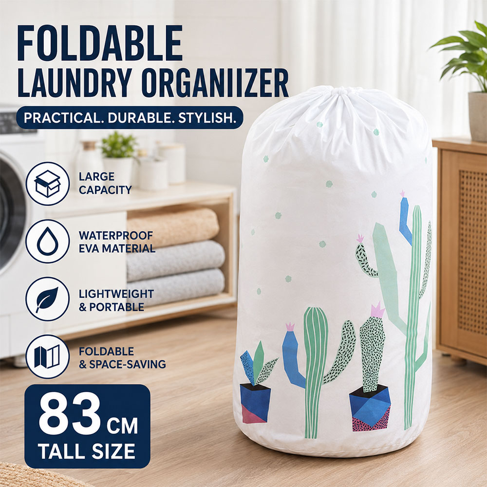 AsyPets Keranjang Pakaian Kotor Foldable Laundry Organizer EVA 83cm - DR230 Gambar produk AsyPets Keranjang Pakaian Kotor Foldable Laundry Organizer EVA 83cm - DR230 - Utama