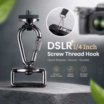 DSLR 1/4 Inch Screw Thread Adaptor Sling Hook Quick Release - RV77