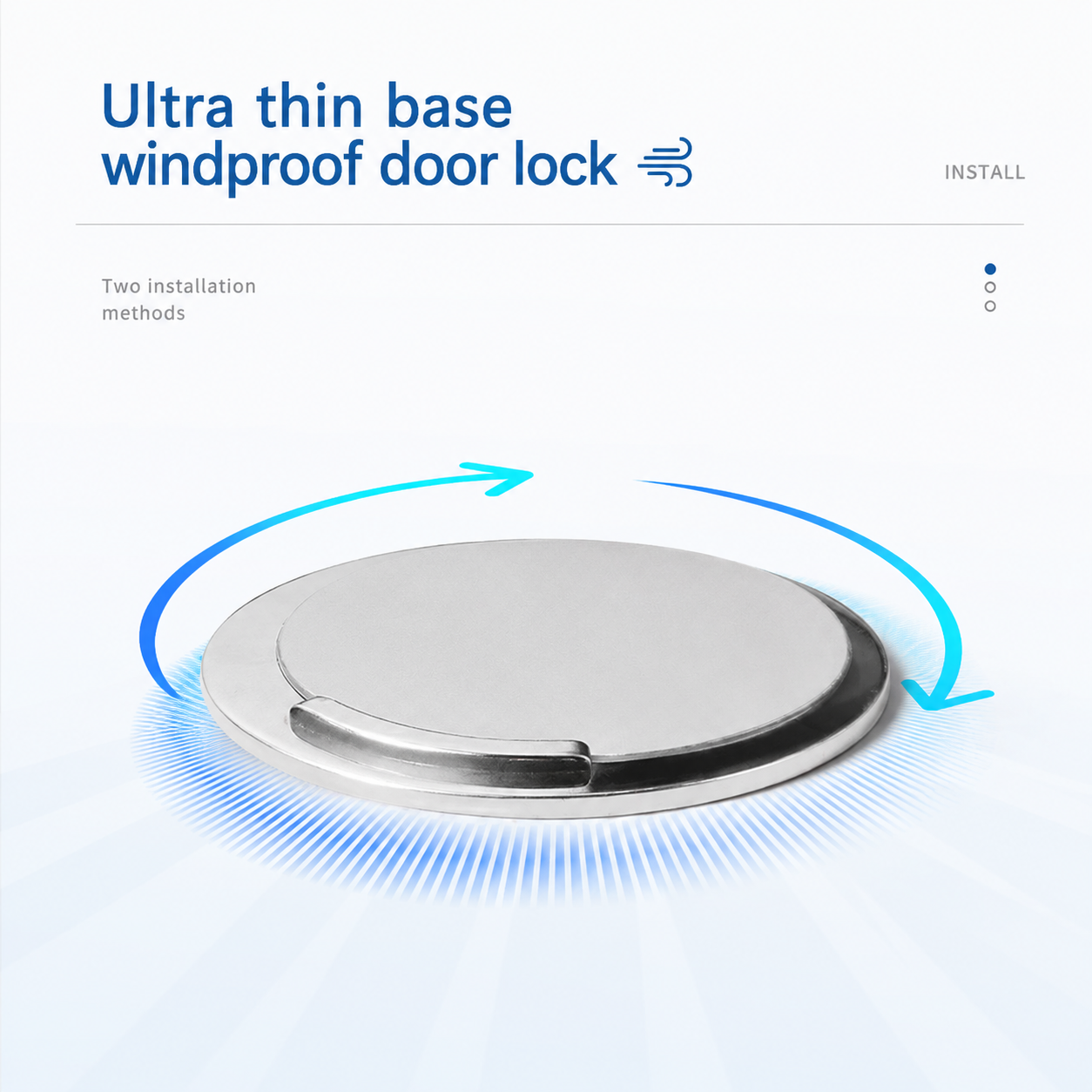 GUDUI Penahan Pintu Anti-Collision Magnetic Door Stopper - XS-X10 Gambar produk GUDUI Penahan Pintu Anti-Collision Magnetic Door Stopper - XS-X10 - 3