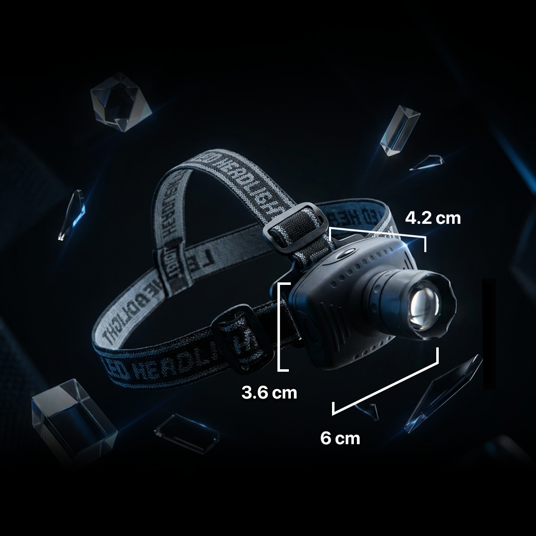 ASB Senter Kepala Headlamp LED Waterproof 160 Lumens - HE20 Gambar produk ASB Senter Kepala Headlamp LED Waterproof 160 Lumens - HE20 - 8