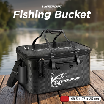 TaffSPORT Tas Perlengkapan Memancing Foldable Fishing Bucket EVA - INU121