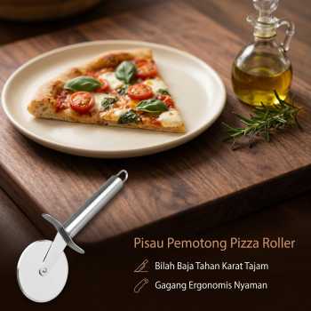 HyhXQ Pisau Pemotong Kue Pizza Roller Cutter Stainless Steel 430 - CJ360