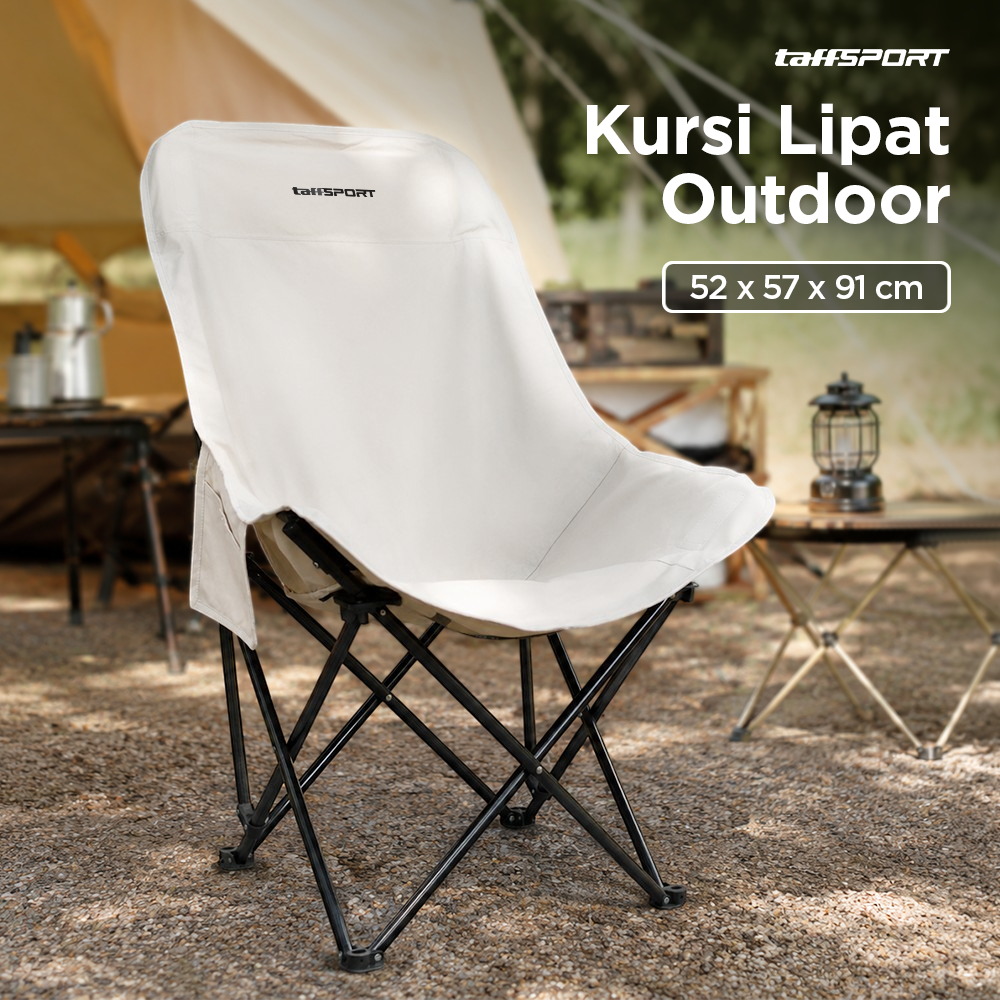 Gambar produk TaffSPORT Kursi Lipat Outdoor Camping Portable Oxford Folding Chair - TP2 - Utama