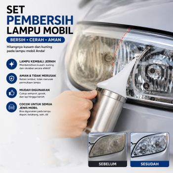 OTOHEROES Set Pembersih Lampu Mobil Polishing Cleaning Restoration Kit - M22D