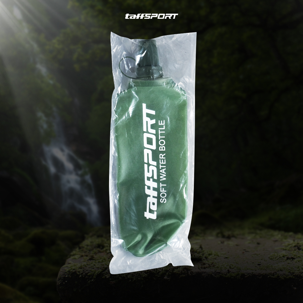 TaffSPORT Botol Minum Lipat Soft Flask Foldable Water Bottle TPU 500ml - TF-50 Gambar produk TaffSPORT Botol Minum Lipat Soft Flask Foldable Water Bottle TPU 500ml - TF-50 - Kemasan