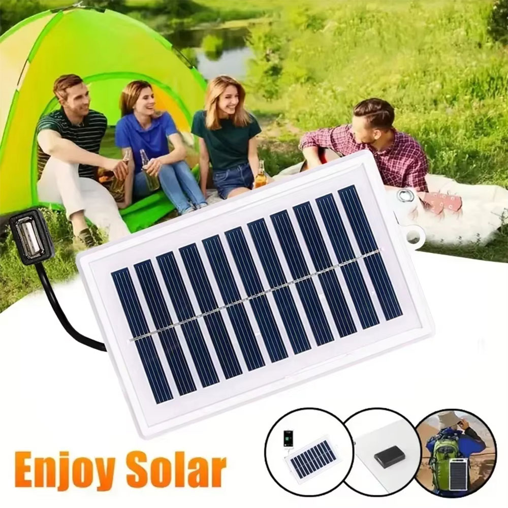 XIWANG Solar Panel Mini USB Waterproof Outdoor Portable 5.5V 1W - SN5 Gambar produk XIWANG Solar Panel Mini USB Waterproof Outdoor Portable 5.5V 1W - SN5 - Utama